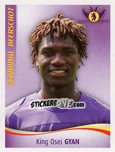 Cromo King Osei Gyan - Football Belgium 2009-2010 - Panini