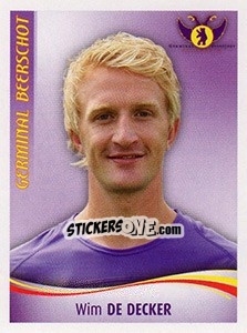 Sticker Wim De Decker - Football Belgium 2009-2010 - Panini