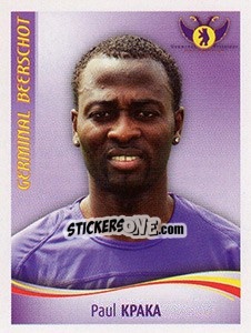 Cromo Paul Kpaka - Football Belgium 2009-2010 - Panini