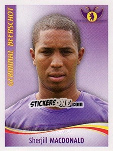 Sticker Sherjill Macdonald - Football Belgium 2009-2010 n. 201 - Panini