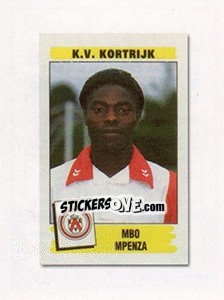Sticker Mbo Mpenza (Vedettes du Club) - Football Belgium 2009-2010 - Panini