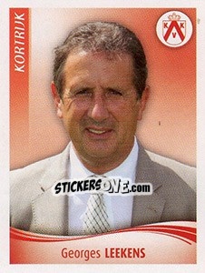 Sticker Georges Leekens - Football Belgium 2009-2010 n. 210 - Panini