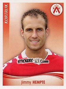Sticker Jimmy Hempte - Football Belgium 2009-2010 - Panini