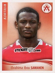 Sticker Ebrahima Ibou Sawanen - Football Belgium 2009-2010 n. 228 - Panini