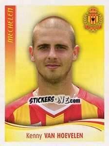 Sticker Kenny Van Hoevelen - Football Belgium 2009-2010 - Panini