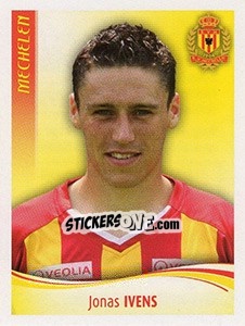 Sticker Jonas Ivens - Football Belgium 2009-2010 - Panini