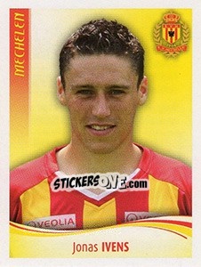 Sticker Jonas Ivens - Football Belgium 2009-2010 n. 272 - Panini
