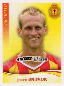 Sticker Jeroen Mellemans - Football Belgium 2009-2010 - Panini