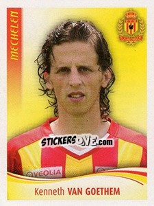 Sticker Kenneth Van Goethem - Football Belgium 2009-2010 - Panini