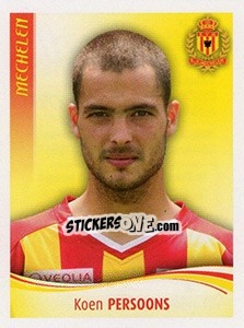 Cromo Koen Persoons - Football Belgium 2009-2010 n. 276 - Panini