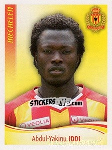 Sticker Abdul-Yakinu Iddi - Football Belgium 2009-2010 - Panini