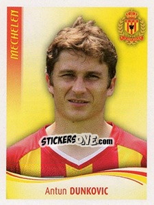 Sticker Antun Dunkovic - Football Belgium 2009-2010 n. 280 - Panini