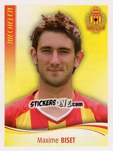 Figurina Maxime Biset - Football Belgium 2009-2010 - Panini