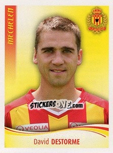 Sticker David Destorme - Football Belgium 2009-2010 - Panini