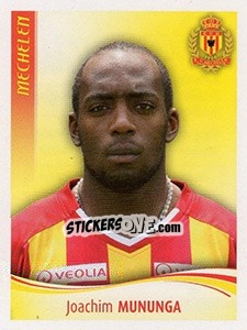 Sticker Joachim Mununga - Football Belgium 2009-2010 - Panini