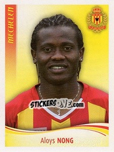 Sticker Aloys Nong - Football Belgium 2009-2010 - Panini