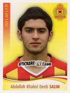 Sticker Abdallah Khaled Deeb Salim - Football Belgium 2009-2010 - Panini