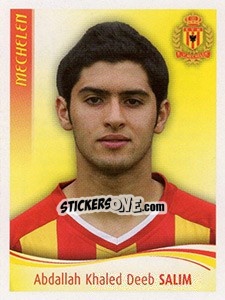 Figurina Abdallah Khaled Deeb Salim - Football Belgium 2009-2010 n. 287 - Panini