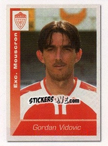 Sticker Gordan Vidovic (Vedettes du Club) - Football Belgium 2009-2010 - Panini