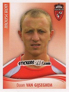 Sticker Daan Van Gijseghem - Football Belgium 2009-2010 - Panini