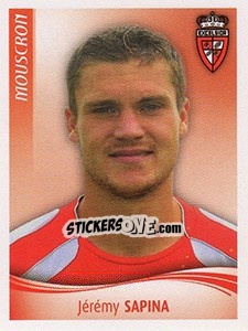 Sticker Jérémy Sapina - Football Belgium 2009-2010 n. 303 - Panini