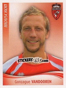 Sticker Gonzague Vandooren - Football Belgium 2009-2010 - Panini