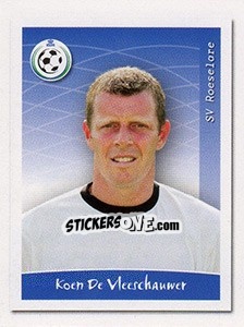 Sticker Koen De Vleeschauwer (Vedettes du Club) - Football Belgium 2009-2010 - Panini