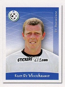 Sticker Koen De Vleeschauwer (Vedettes du Club) - Football Belgium 2009-2010 n. 325 - Panini