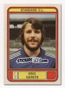 Sticker Erik Gerets (Vedettes du Club) - Football Belgium 2009-2010 n. 354 - Panini