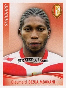 Sticker Dieumerci Bezua Mbokani - Football Belgium 2009-2010 - Panini