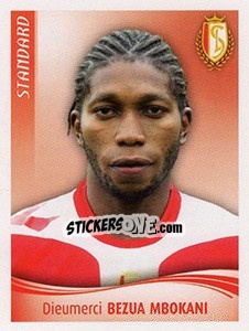 Sticker Dieumerci Bezua Mbokani - Football Belgium 2009-2010 n. 375 - Panini