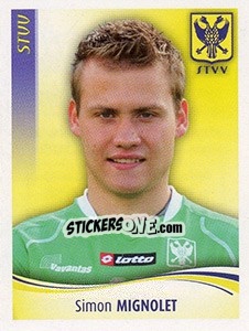 Sticker Simon Mignolet - Football Belgium 2009-2010 n. 385 - Panini