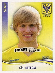 Sticker Giel Deferm - Football Belgium 2009-2010 n. 392 - Panini