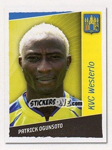 Sticker Patrick Ogunsoto (Vedettes du Club) - Football Belgium 2009-2010 - Panini