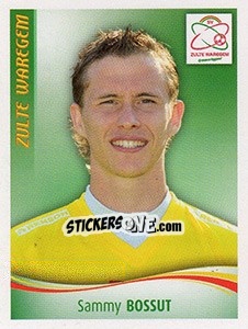 Cromo Sammy Bossut - Football Belgium 2009-2010 - Panini