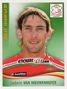 Cromo Ludwin Van Nieuwenhuyze - Football Belgium 2009-2010 n. 452 - Panini