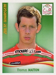 Figurina Thomas Matton - Football Belgium 2009-2010 - Panini