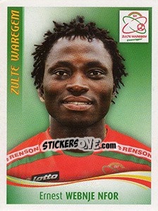 Sticker Ernest Webnje Nfor - Football Belgium 2009-2010 - Panini