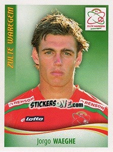 Sticker Jorgo Waeghe - Football Belgium 2009-2010 - Panini