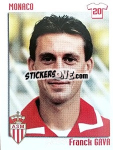 Sticker Franck Gava - FOOT 1998-1999 - Panini