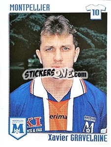 Cromo Xavier Gravelaine - FOOT 1998-1999 - Panini