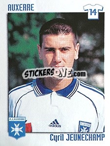 Sticker Cyril Jeunechamp - FOOT 1998-1999 - Panini