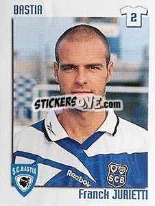 Sticker Franck Jurietti - FOOT 1998-1999 n. 28 - Panini
