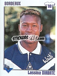 Figurina Lassina Diabate - FOOT 1998-1999 n. 55 - Panini