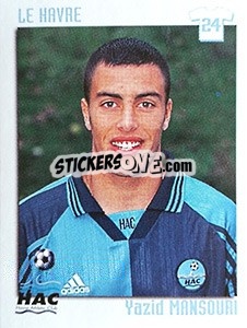 Figurina Yazid Mansouri - FOOT 1998-1999 - Panini