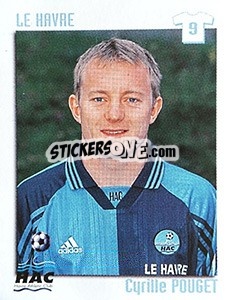 Sticker Cyrille Pouget - FOOT 1998-1999 n. 81 - Panini