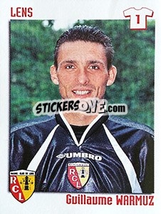 Sticker Guillaume Warmuz - FOOT 1998-1999 - Panini