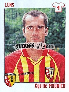 Sticker Cyrille Magnier - FOOT 1998-1999 - Panini
