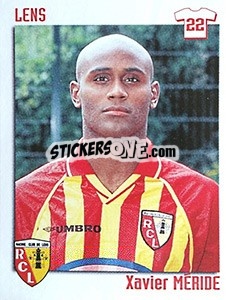 Sticker Xavier Meride - FOOT 1998-1999 n. 92 - Panini