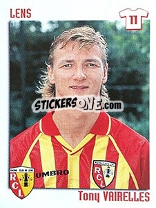 Sticker Tony Vairelles - FOOT 1998-1999 n. 104 - Panini